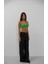 Ince Askılı Yeşil Crop Top 1