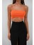 Ince Askılı Turuncu Crop Top 4