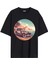 Arabalı Tshirt Ön Baskılı T-shirt Bisiklet Yaka Siyah Unisex Tişört Araba16 1
