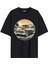 Arabalı Tshirt Ön Baskılı T-Shirt Bisiklet Yaka Siyah Unisex Tişört ARABA20 1