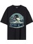 Arabalı Tshirt Ön Baskılı T-Shirt Bisiklet Yaka Siyah Unisex Tişört ARABA35 1