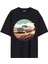 Arabalı Tshirt Ön Baskılı T-Shirt Bisiklet Yaka Siyah Unisex Tişört ARABA31 1