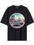 Arabalı Tshirt Ön Baskılı T-Shirt Bisiklet Yaka Siyah Unisex Tişört ARABA36 1
