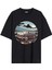 Arabalı Tshirt Ön Baskılı T-Shirt Bisiklet Yaka Siyah Unisex Tişört ARABA24 1