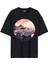 Arabalı Tshirt Ön Baskılı T-Shirt Bisiklet Yaka Siyah Unisex Tişört ARABA49 1