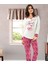 Byrbrf Kalp Baskılı Kadın Pijama Takım 861 Byrnew 1