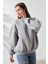 Kadın 3 Iplik Şardonlu Oversize Sweatshirt 2