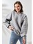 Kadın 3 Iplik Şardonlu Oversize Sweatshirt 3