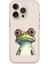 Apple Iphone 16 Pro Max Uyumlu Yeşil Kurbağa Desenli Silikon Kılıf 1
