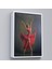 Çerçeveli Kırmızı Kıyafetli Bale Yapan Kadın TABLOSU-7951 4