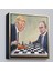 Çerçeveli Donald Trump - Vladimir Putin Santranç Oynarken TABLOSU-8316 2