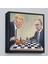 Çerçeveli Donald Trump - Vladimir Putin Santranç Oynarken TABLOSU-8316 3