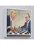 Çerçeveli Donald Trump - Vladimir Putin Santranç Oynarken TABLOSU-8316 4