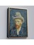 Çerçeveli Vincent Van Gogh - Hasır Şapkalı Otoportre TABLOSU-7481 2
