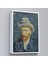Çerçeveli Vincent Van Gogh - Hasır Şapkalı Otoportre TABLOSU-7481 4