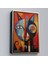 Çerçeveli Pablo Picasso Tarzı - Soyut Renkli Kedi TABLO-7371 3