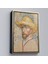 Çerçeveli Vincent Van Gogh - Hasır Şapkalı Otoportre TABLOSU-7462 1