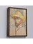 Çerçeveli Vincent Van Gogh - Hasır Şapkalı Otoportre TABLOSU-7462 2