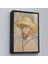 Çerçeveli Vincent Van Gogh - Hasır Şapkalı Otoportre TABLOSU-7462 3