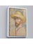Çerçeveli Vincent Van Gogh - Hasır Şapkalı Otoportre TABLOSU-7462 4