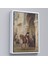 Çerçeveli Henri Émilien Rousseau - Saraydan Ayrılan Süvari Tablosu - Horseman Leaving À PALACE-7330 1