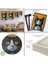 Çerçeveli Soyut Renkli Kedi TABLO-7612 5