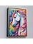 Çerçeveli Sevimli Renkli Unicorn TABLOSU-7919 1