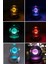 Renkli LED Işıklı Cam Satürn Küre Dolunay Kristal Top Lotus Çiçek Modülü 2