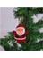 Yılbaşı Ağacı Süsü 6'lı Noel Baba Asma Süs Kırmızı Renk Çam Ağacı Süsü 3
