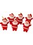 Yılbaşı Ağacı Süsü 6'lı Noel Baba Asma Süs Kırmızı Renk Çam Ağacı Süsü 5