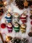 Yılbaşı Çam Ağacı Süsü 4 cm 6 Ader Renkli Noel Baba Süs Simli Yılbaşı Noel Baba Süs Renkli 5