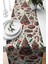 Kırmızı Noel Temalı Süet Dokuma Runner 140x40 cm Dekorasyon 1