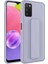 Galaxy A03S Kılıf Qstand Kapak-Gri 1