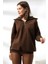 Klesa Kadın 2 Iplik Şardonlu Yarım Fermuarlı Sweatshirt 4
