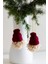 Yılbaşı 2li Set Cüce Çam Ağacı Noel Baba Süs 2