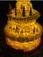 Beyaz cam ağaç formunda tealight mumluk, dekoratif ve şık ev aksesuarı 5