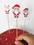 15 cm kırmızı Noel Baba kürdanı, 30 adet, dekoratif, pasta ve kokteyl süsleme 1