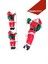 Merdivenli Noel Baba 60 cm Yılba?ı Susu 2li / Merdiven Tımanan Noel Baba Yilbasi Süsü / Nuel 5