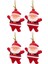 4'lü Noel Baba Yılbaşı Çam Ağacı Süsü 1