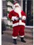 Kırmızı Noel Baba Kostümü, yünlü kadife, tatil eğlencesi için ideal seçenek 1