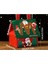 Yılbaşı Temalı Noel Baba ve Geyik Desenli Ev Şeklinde Hediye Şeker Çikolata Kutusu 5