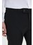 Erkek Siyah Slim Fit İtalyan Kesim Yan Cepli Esnek Casual Pantolon 4