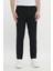 Erkek Siyah Slim Fit İtalyan Kesim Yan Cepli Esnek Casual Pantolon 5