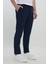 Erkek Lacivert Slim Fit İtalyan Kesim Yan Cepli Esnek Casual Pantolon 1