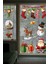 Renkli Noel Baba ve Arkadaşları Çocuk Odası Cam Stickerı, Eğlenceli ve Şık Dekorasyon 4