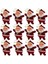 - 12 Adet Mini Noel Baba Ağaç Süs 528130 2