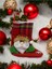 Kırmızı Noel Baba Yılbaşı Çorabı Yılbaşı Süs Aksesuarları 1
