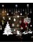 Yılbaşı Süsü Cam Sticker Statik Çekim Özellikli Noel Ağaç Figürler Christmass Yeni Yıl Cam Yapışkan 1