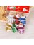 Renkli Çam Ağacı Süsleri Noel Baba 6 Adet 4 cm 4