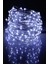 10MT Peri Beyaz 100 LED Pilli Noel Parti Yılbaşı Ağaç Dekor Aydınlatma Lamba Animasyonlu Süsleme 1